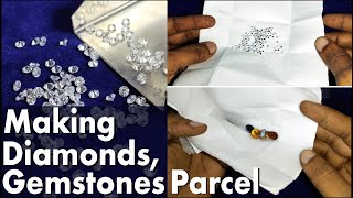 How to make a Diamond Parcel?डायमंड पुड़िया-Diamond \u0026 Gemstone Parcel-Adamjewellery