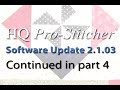 handi quilters hq pro stitcher classic software update 2.1.03 part3