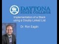Data Structures - Implementation of a Stack using a Doubly Linked List