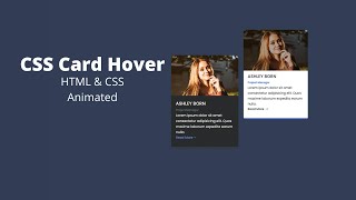 CSS Responsive Card & Hover Effects | HTML CSS3 Tutorials 2022