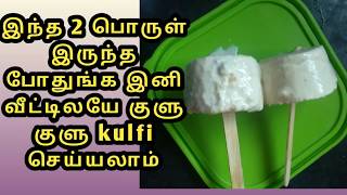 இந்த 2 பொருள் இருந்த போதுங்க இனி வீட்டிலயே குளுகுளு kulfi செய்யலாம்