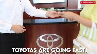 Closeout deals are here at Toyota of Orlando!