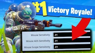 Can You Win With ZERO SENSITIVITY? - Fortnite Challenge