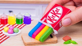 Amazing KITKAT Cake ASMR🌈Sweet Miniature Rainbow Chocolate KITKAT Cake Decorating Recipes