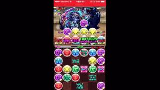 【パズドラ】極限の闘技場 双極の女神1 サクヤ【塗り絵コンテスト】pt 闇染め