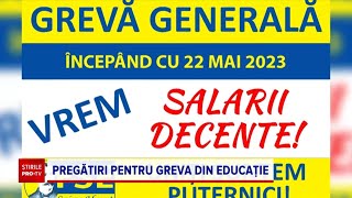 Cât va dura greva generală din învățământ