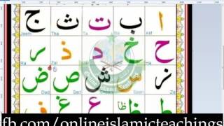 Alif Ba Ta , Arabic Alphabets.Tajweed Arabic Online on Skype ID: onlineislamicteachings