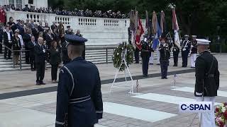 President Biden at Tomb of the Unknown Soldier on Memorial Day
