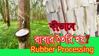 How to Rubber Processing| দারাগাঁও রাবার কারখানা। rubber manufacturing process। latex sheet।kabir360