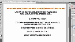Building a Multiplayer Game with HTML5(Impact Engine) and Node WebSockets Part 1