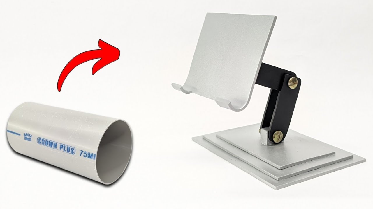 How To Make A Mobile Stand With Pvc Pipe Youtube