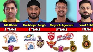 Which player has played for most ipl teams
