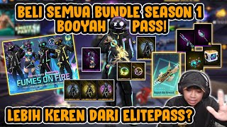 RELA ABISIN DIAMOND BUAT BELI BUNDLE SEASON 1 BOOYAH PASS!! KEREN BANGET CUY!!