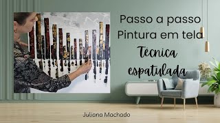 Passo a passo pintura Cidade em tinta acrílica.