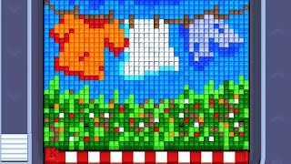Pixel Flow Level 377. Walkthrough Gameplay