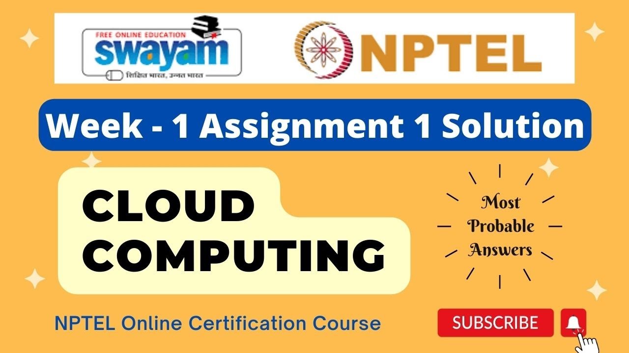 Cloud Computing Week 1 Assignment 1 Solution Nptel Swayam Jan