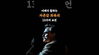 니체가 말하는 자존감 회복의 13가지 조언