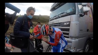 David Gaudu's emotional reaction to Vuelta win