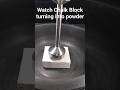 Grinding Gym Chalk Block #short #asmr #gymchalk #chalk #oddlysatisfying