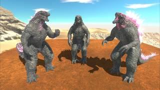 Which Version of Evolved Godzilla Is The Strongest ? - Animal Revolt Battle Simulator