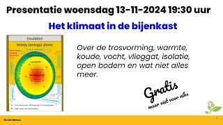 Het klimaat in de bijenkast