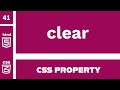 CSS Property : clear explained !