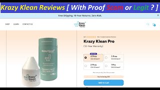 Krazy Klean Reviews [ With Proof Scam or Legit ? ] KrazyKlean ! KrazyKlean Com Reviews