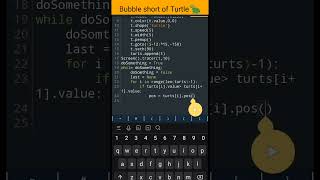 Bubble short using python turtle || python coding status ππ #shorts #programming #turtle #python