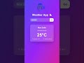 🌤️ Build a Stunning Weather App in 1 Minute! | Next.js + Tailwind + Framer Motion 🚀