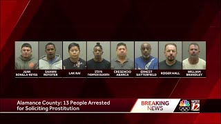 Alamance County deputies arrest 13 people for prostitution