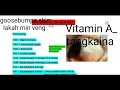 VITAMIN A Kan mit leh taksa tan a tangkai em em....