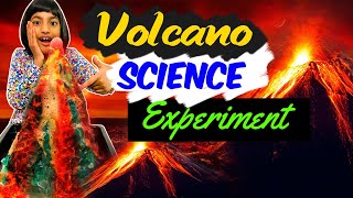 Volcano science experiment for Kids to do at home with Vinegar and Baking Soda!!!
