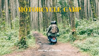 Motorcycle Camping In Horse Park | Nature ASMR | Vespa 150 Super | Motocamp