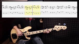 Michael Jackson - Billie Jean Bass Cover With Tabs In Video