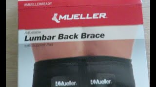 Mueller Lumbar Back Brace Review and Demo