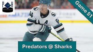 San Jose Sharks 24-25 Regular Season Review: Game 51 Predators @ Sharks