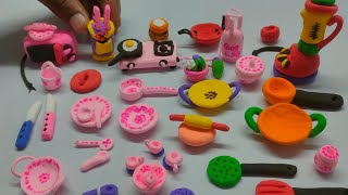 DIY How to make polymer clay miniature village doll shoes, kitchen set, diy mini footwear