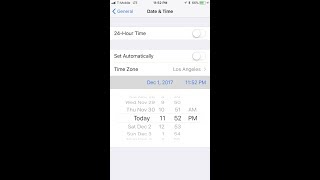 Fix for Dec 2 Date Bug Crash in iPhone iOS 11.1.2