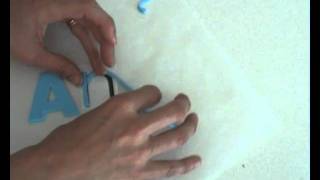 Cake decorating: How to make fondant letters 4 ways tutorial  - Ann Reardon - How To Cook That Ep009