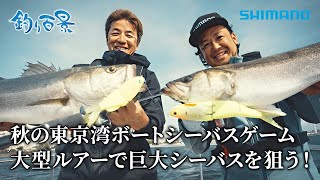 【釣り百景】#517 秋の東京湾ボートシーバスゲーム大型ルアーで巨大シーバスを狙う！