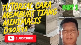 tutorial cara membuat tiang minimalis