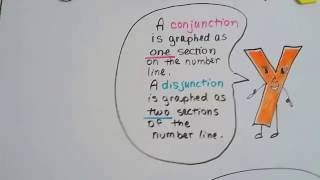 Algebra I #9.2c, Inequalities - Disjunctions and Unions