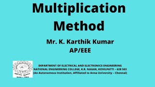 Multiplication Method |Solving technique in linear convolution|