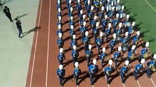 Townsend JHS Marching Band \u0026 Color Guard  - 2018 CVUSD Fall Marching Showcase (with drone!)