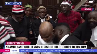 Nnamdi Kanu Challenges Jurisdiction Of Court To try Him For Alleged Treason