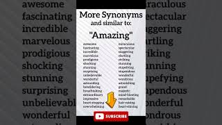Amazing Synonyms| #amazing #synonyms