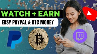 Watch & Earn +$15 per Video! FREE AND EASY METHOD (Bitcoin & PayPal Money) | Make Money Online