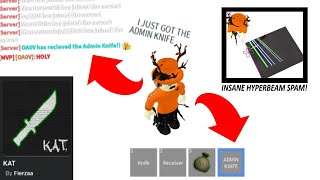 How To Get Admin Knife In Knife Ability Test In Roblox - playing kat roblox