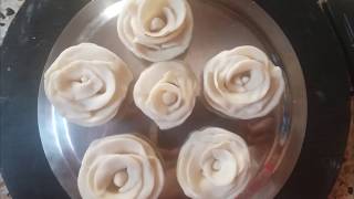 How to Make Jaggery Rose with step by step | Rose Pitha | Sweet Rose Flowers