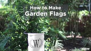 DIY No-sew Garden Flag Tutorial